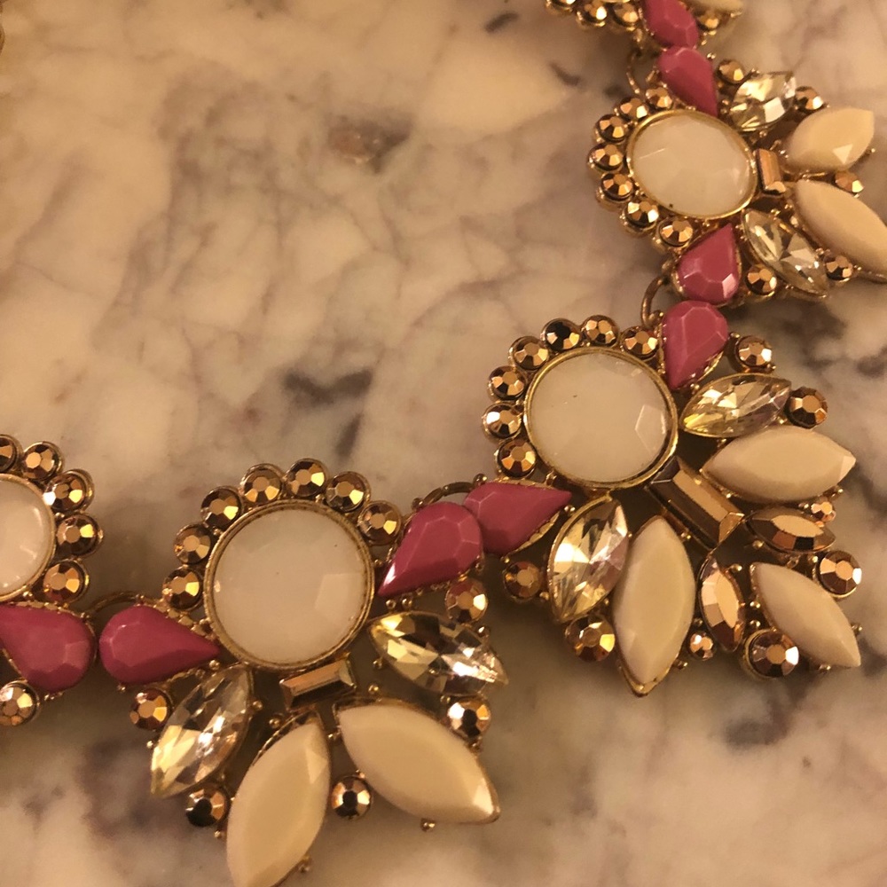 Pink & White Chunky Necklace